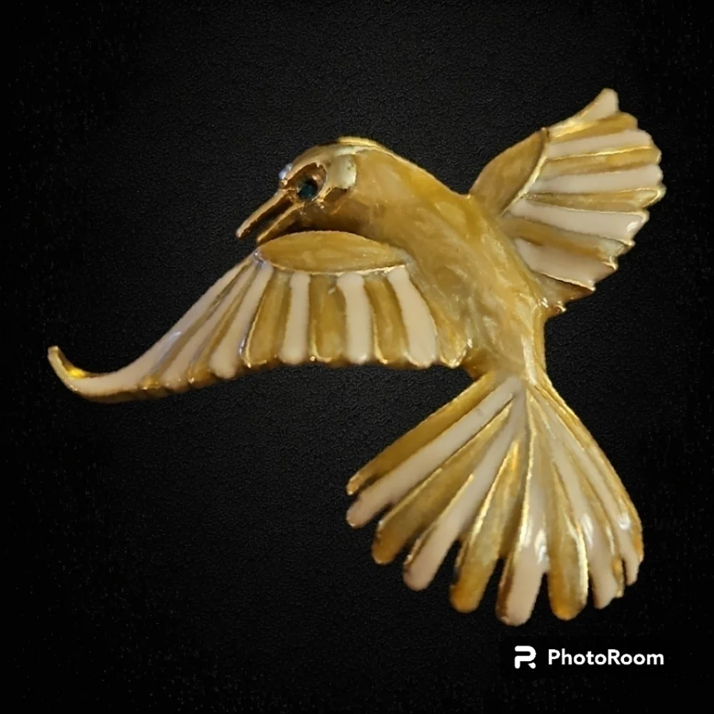 VTG SPHYNX English Flying Bird Phoenix Fantasy Castlecore Enamel Brooch